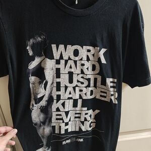 Flag Nor Fail Black T-Shirt with Motivational Graphic